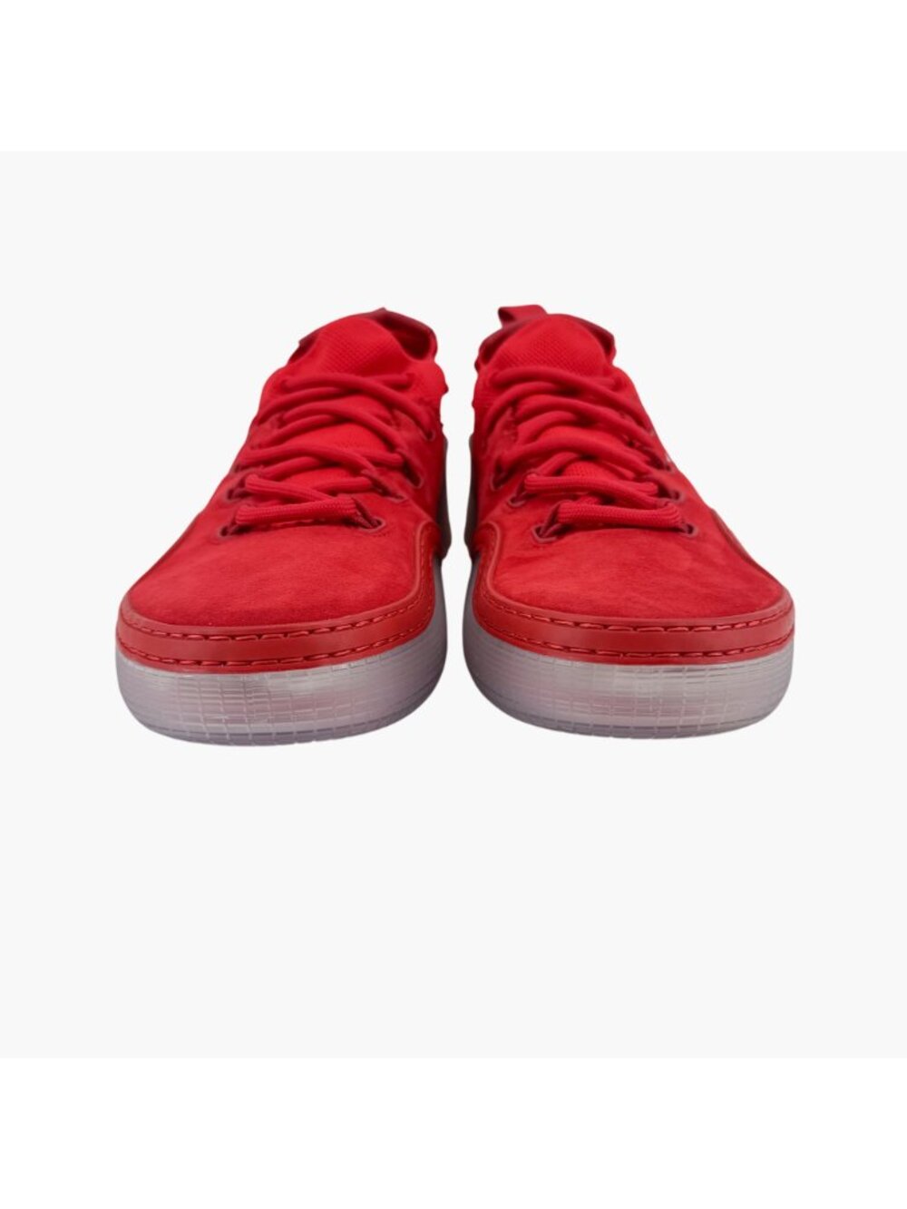 Louboutin Arpoador Drawstring Sock Sneaker Red Suede Size 40 US 10 Women Low Top - Picture 5 of 15